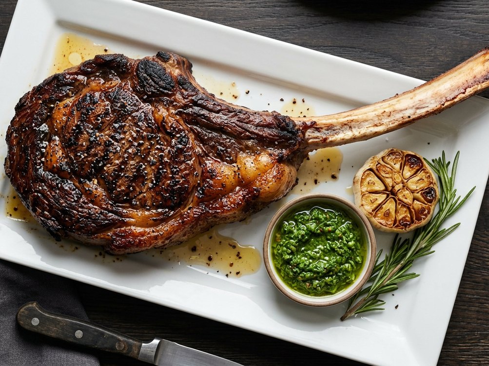 Tomahawk, served whole