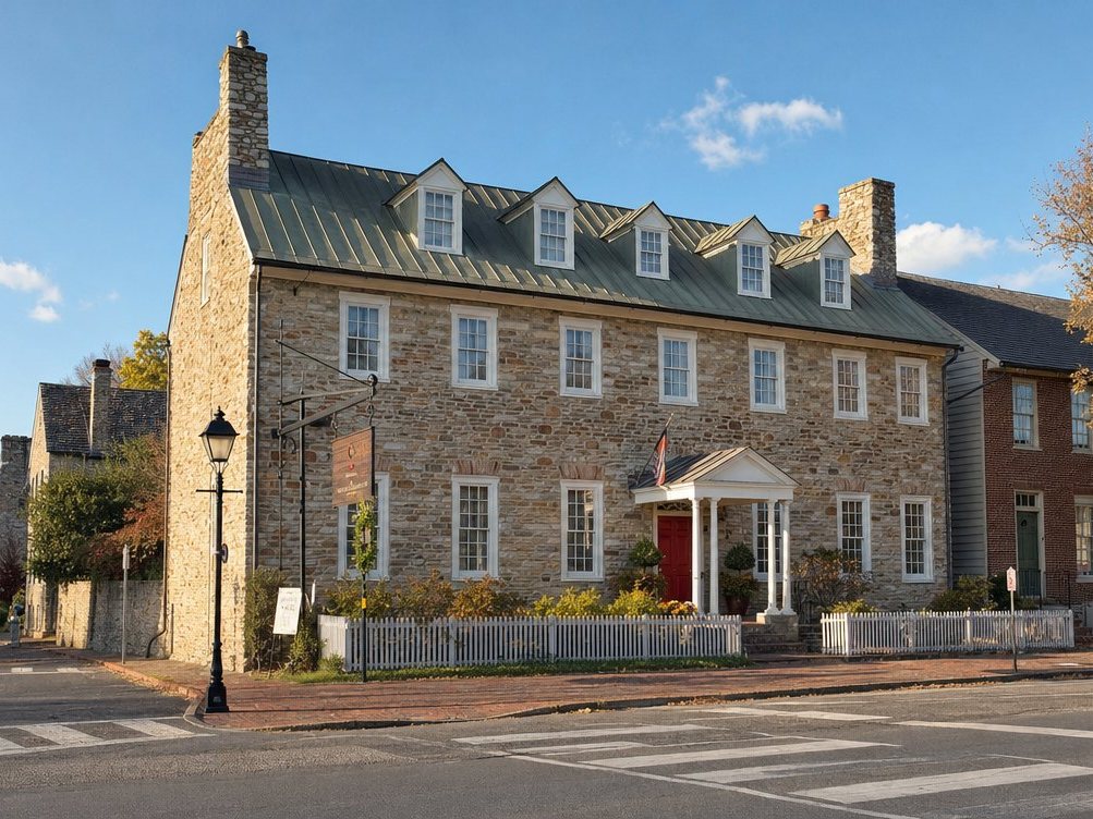 The stone Red Fox Inn on Washington Street in Middleburg