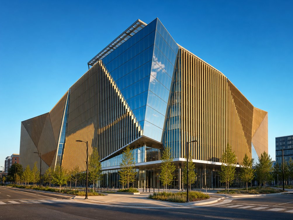 Virginia Tech's Academic Building One at the Innovation Campus in Potomac Yard, Alexandria